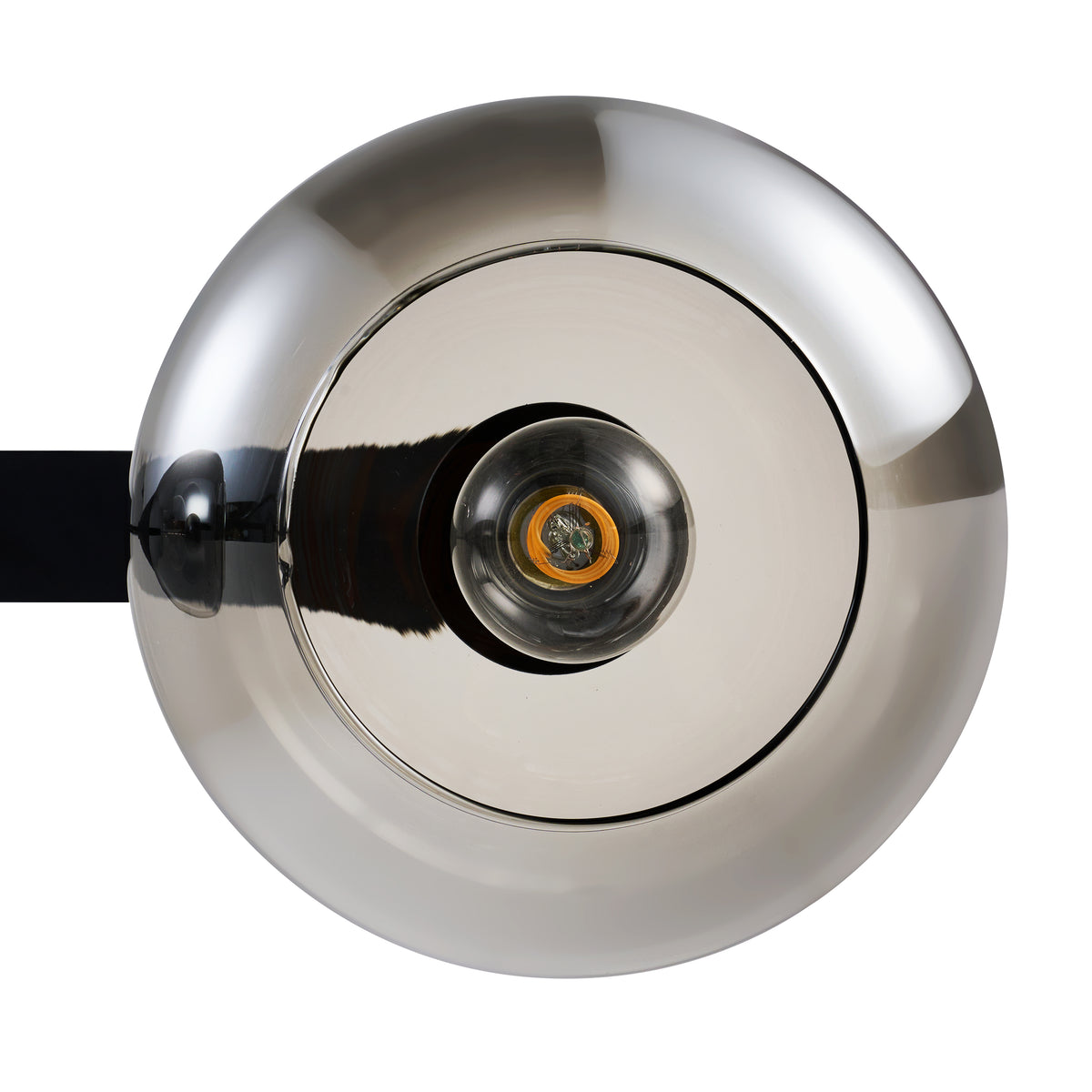 Hanglamp langwerpig Smokeglas 3-Lichts – Zwart met E27 Fittingen