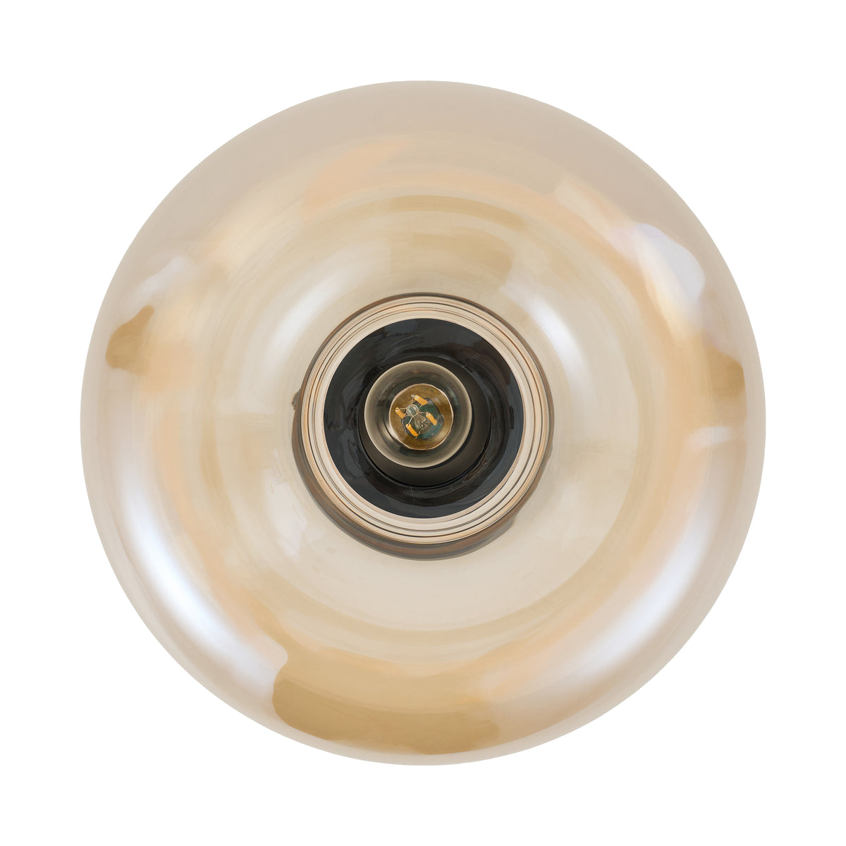 Design Plafondlamp Art Deco Zwart amber