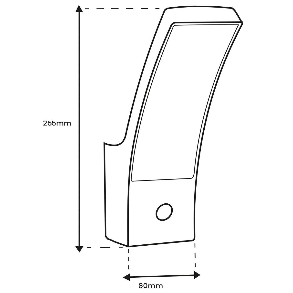 LED Buitenwandlamp met Bewegingssensor – 12W Gevellamp, 4000K Daglichtkleur