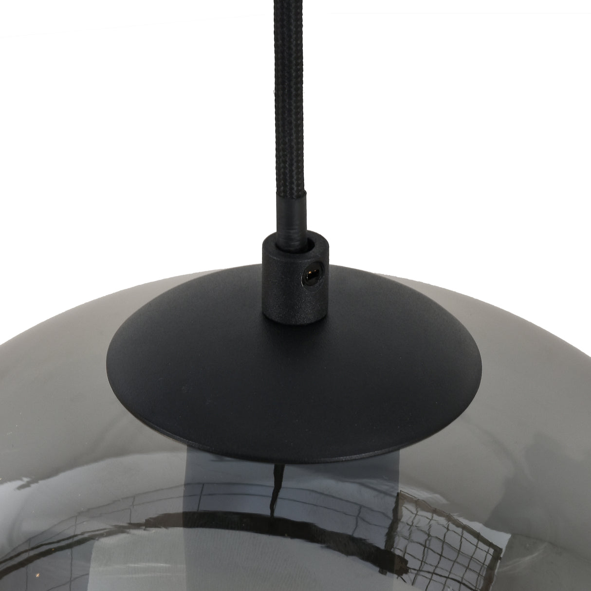 Hanglamp Zwart met Fade Glas – 3-Lichts Langwerpig | Monari