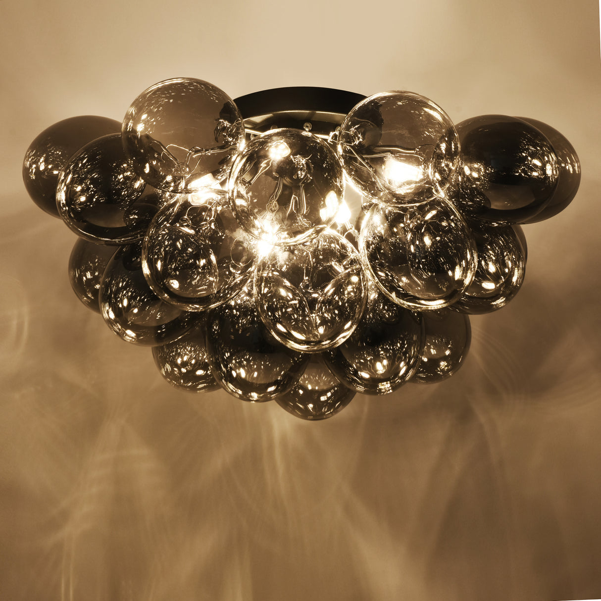 Plafondlamp Grape – Moderne smoke glas lamp