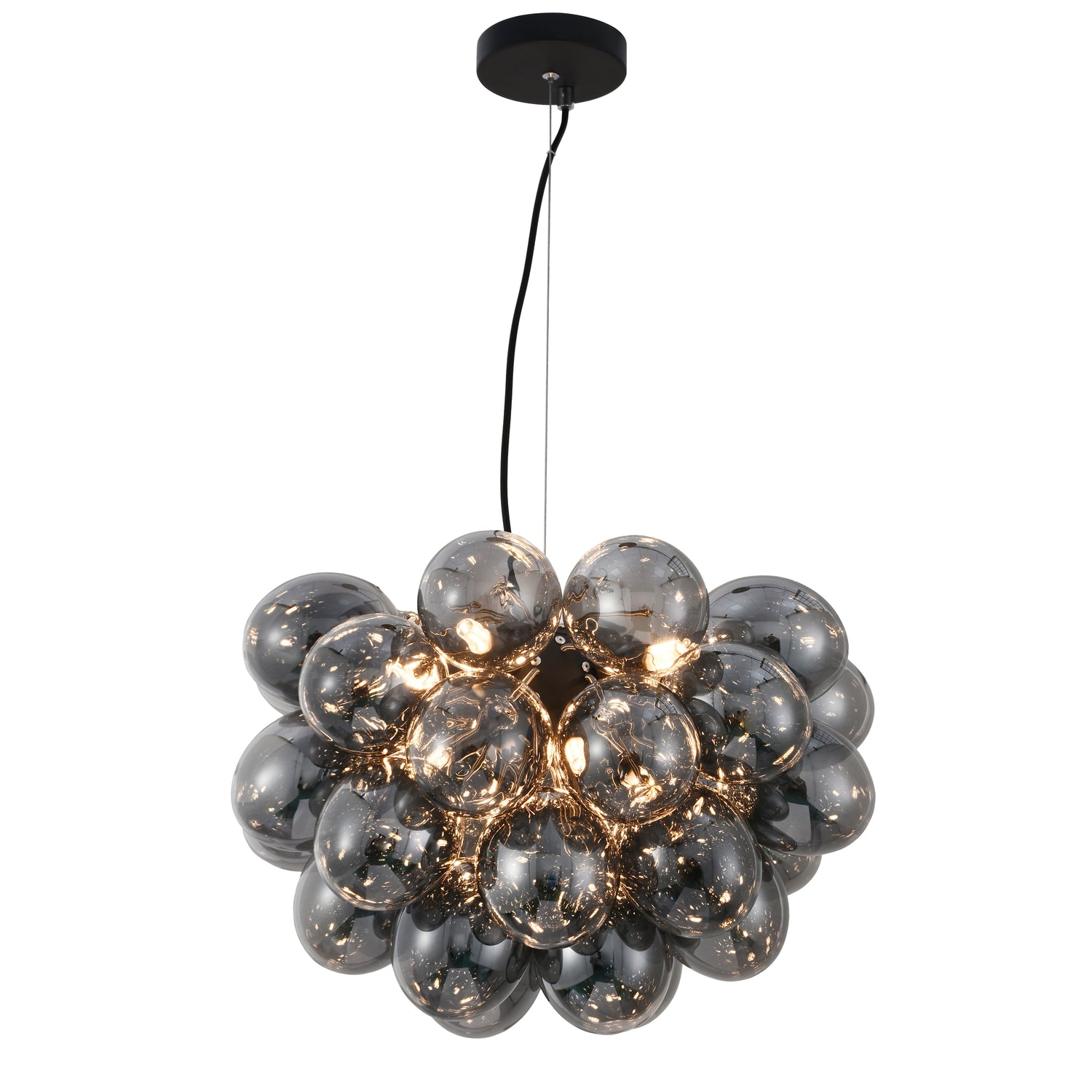 Hanglamp Grape – Moderne amber glas lamp