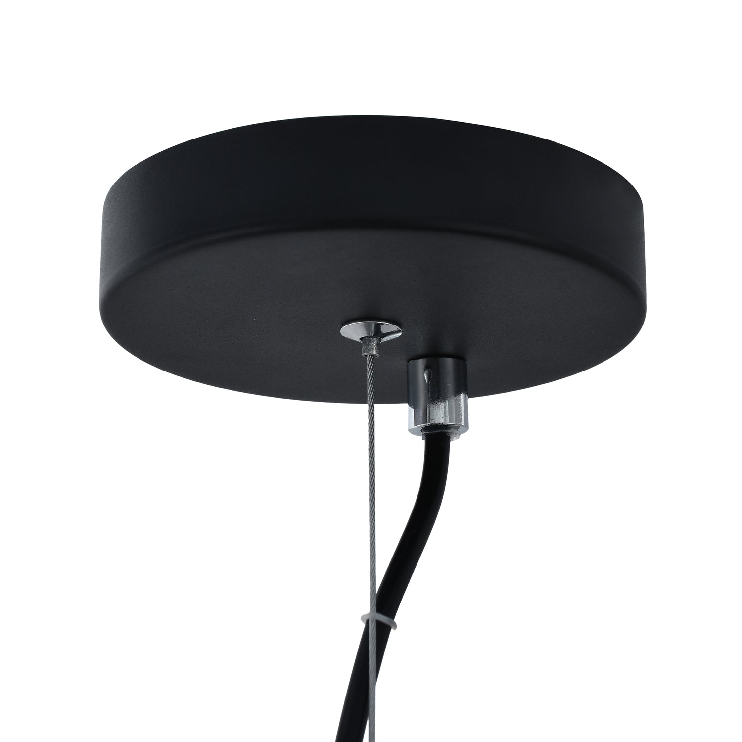 Hanglamp Grape – Zwart met smoke glas