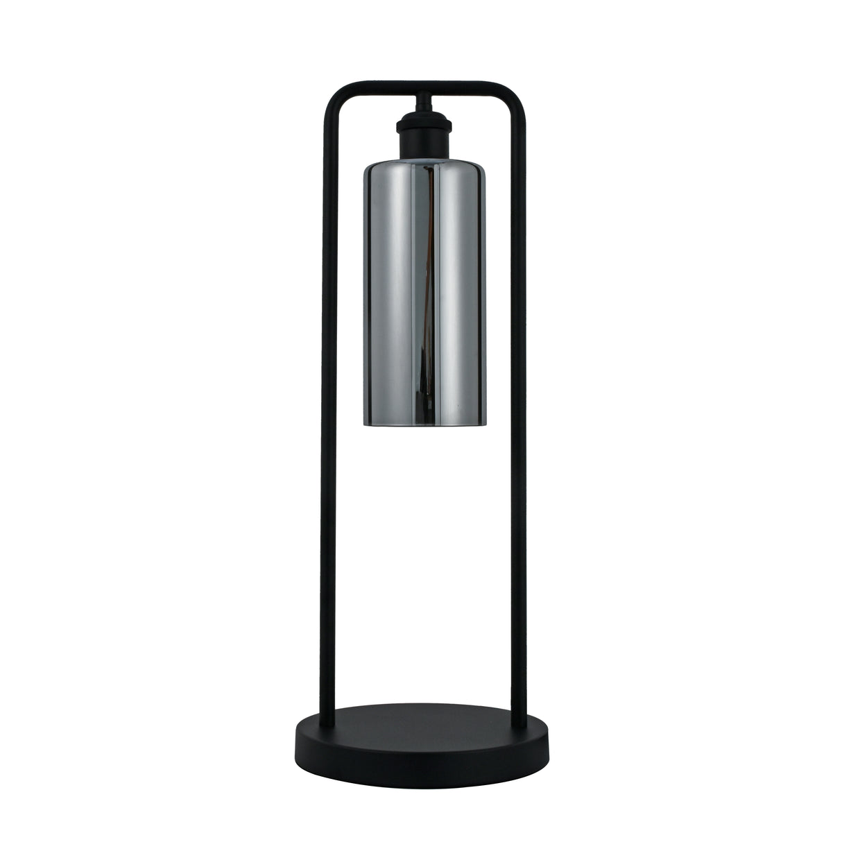 Tafellamp Tess - Zwart met Smoke glas