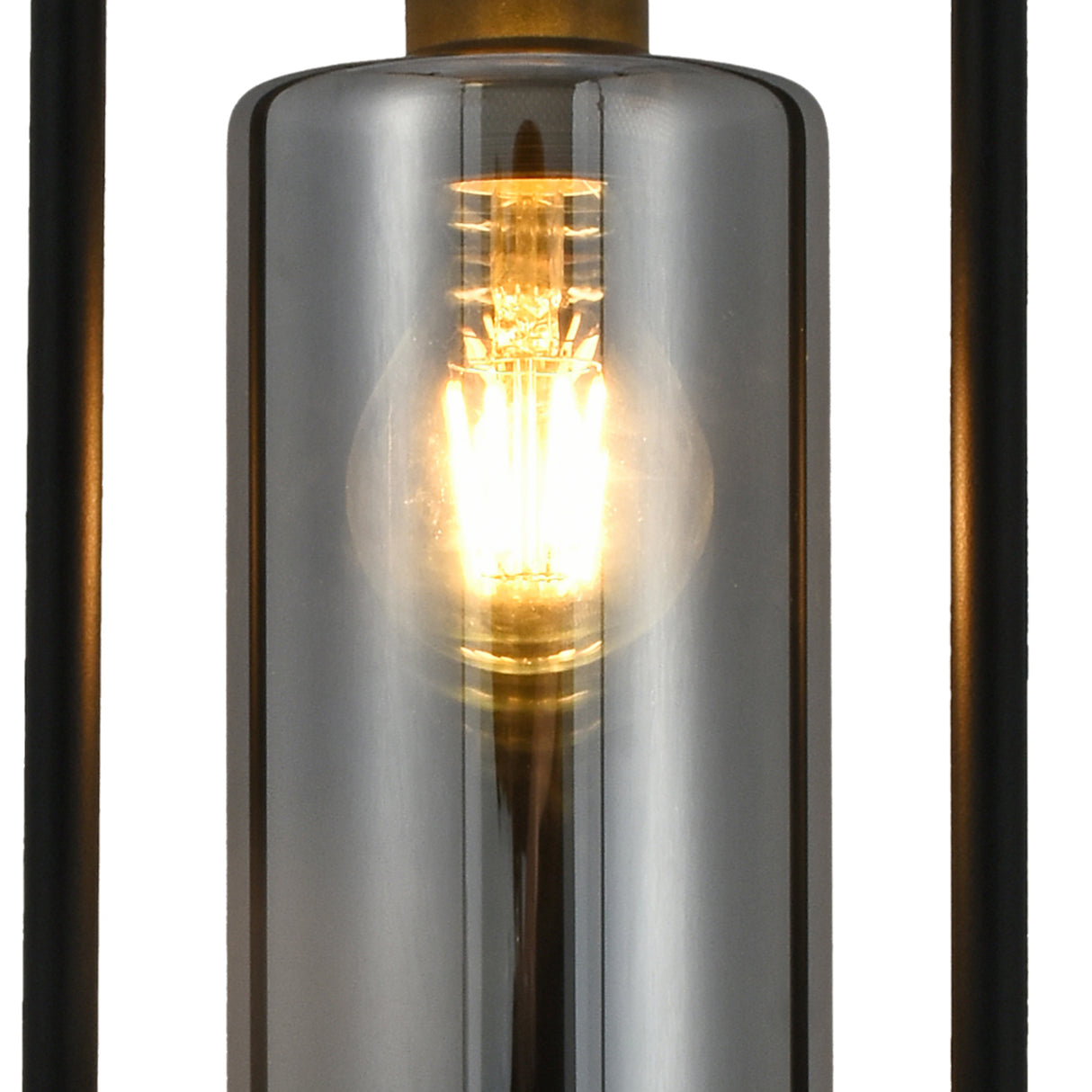 Tafellamp Tess - Zwart met Smoke glas