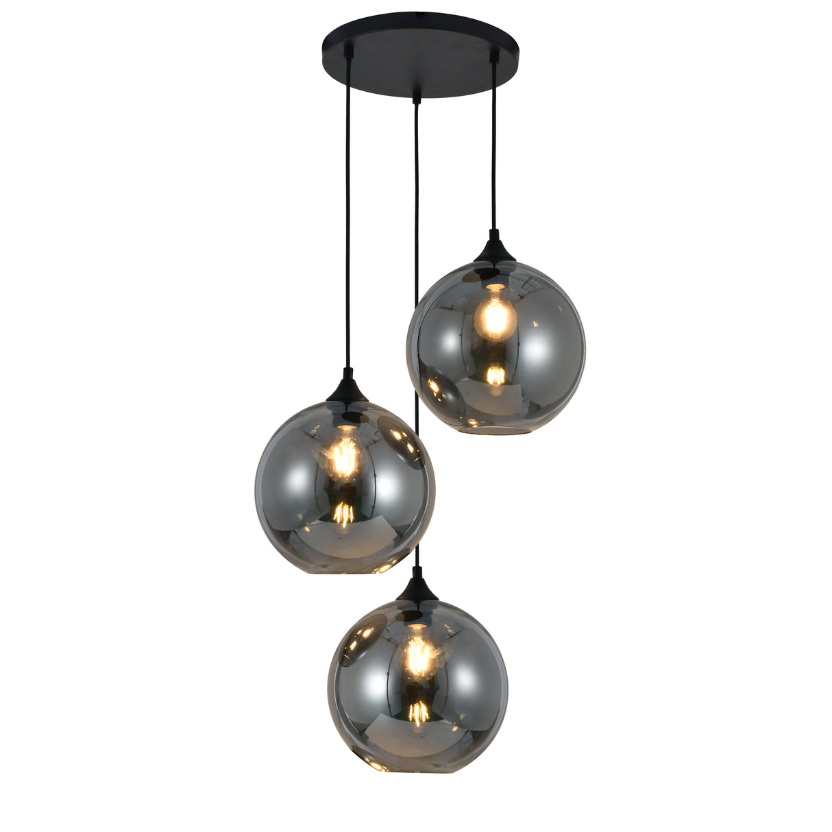 Hanglamp Mino – 3-Lichts - Glasbollen