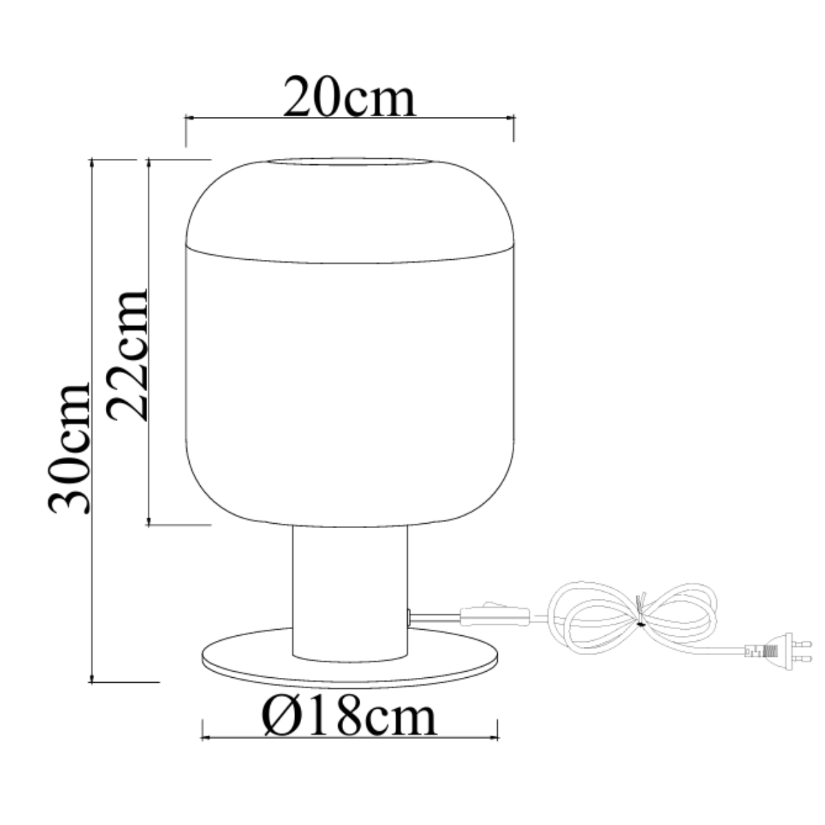 Tafellamp Laura - Messing met Smoke glas
