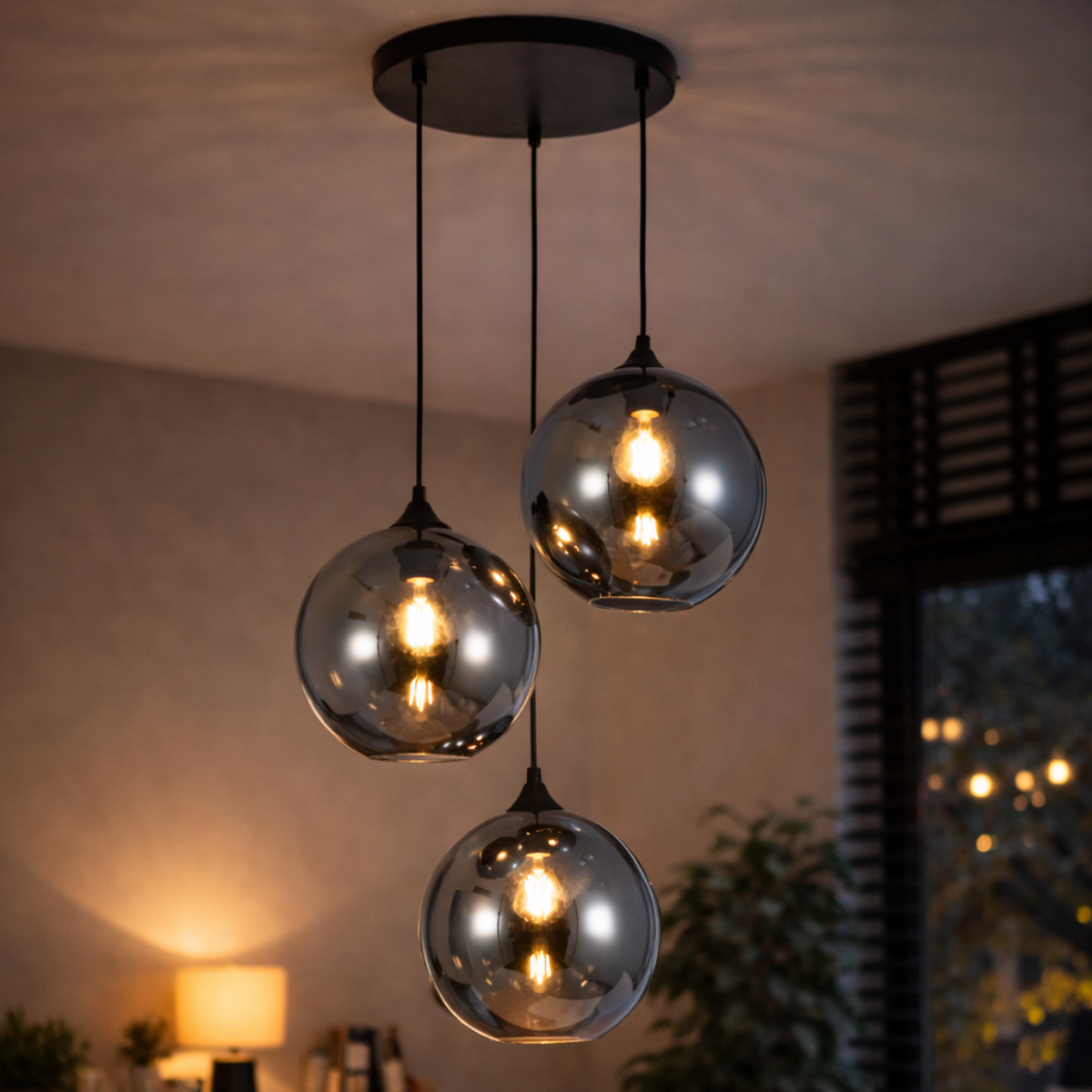 Hanglamp Mino – 3-Lichts - Glasbollen