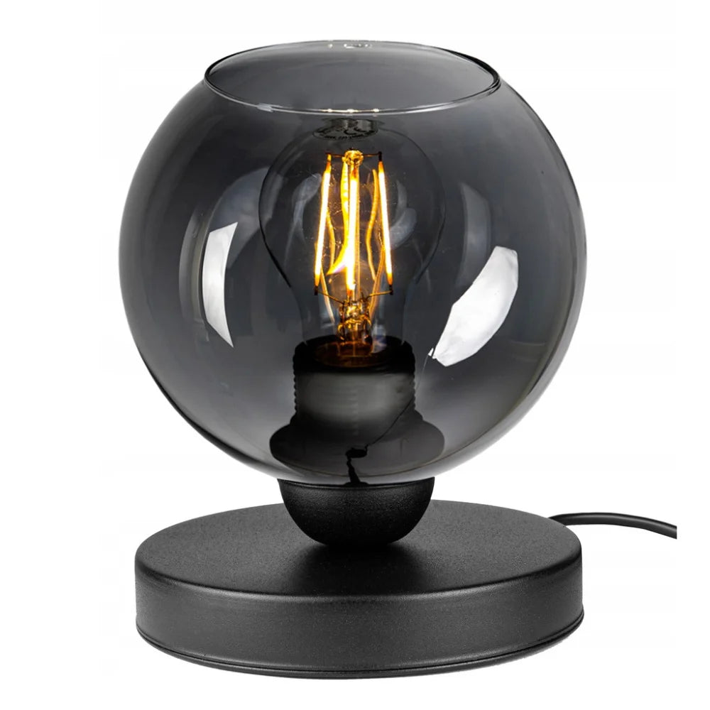 tafellamp industrieel zwart smoke woonkamer bureau