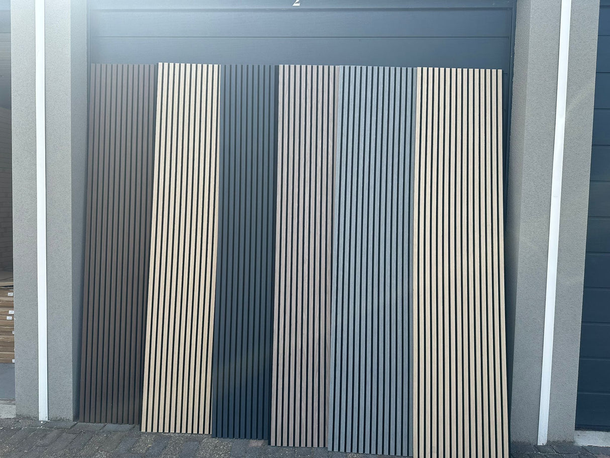 Akoestische Wandpanelen 260x60 21mm Dik 6 Kleuren