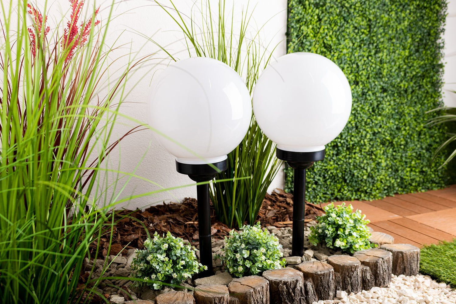 Solar LED Tuinlamp – 30 cm – 6500K – Steeklamp – Wit