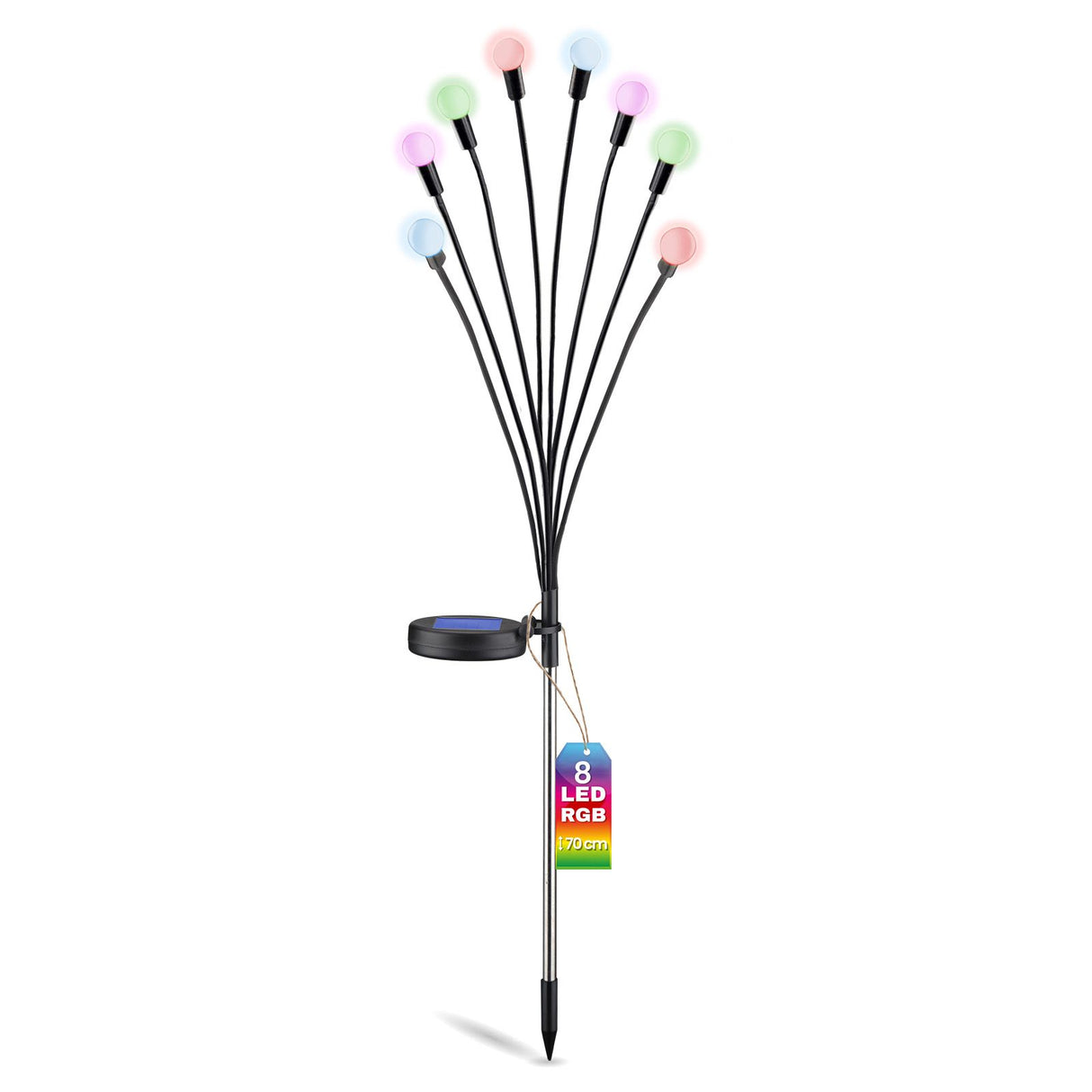 Solar Tuinlamp TULIO – LED – Decoratieve Priklamp – Paardenbloemdesign