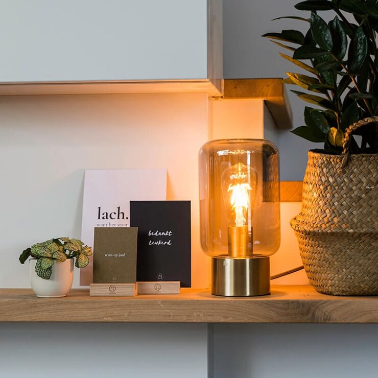 Tafellamp van glas: functioneel én decoratief