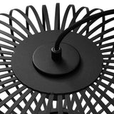 Zwarte hanglamp Orbixa, Rond