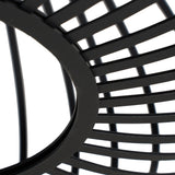 Zwarte hanglamp Orbixa, Rond
