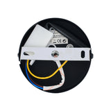 Zwarte hanglamp Orbixa, Rond