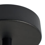 Zwarte hanglamp Orbixa, Rond