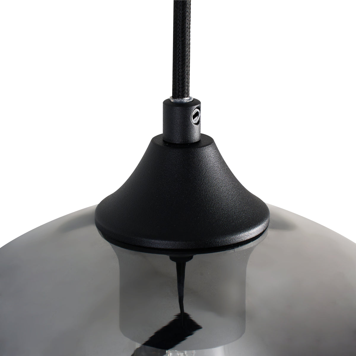 Hanglamp Zwart met Fade Glas – 3-Lichts Langwerpig