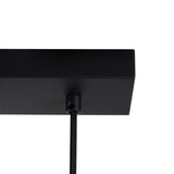 Hanglamp Zwart met Smoke Glas – 4-Lichts Langwerpig | Xavi