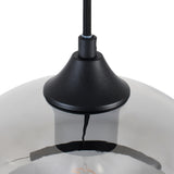 Hanglamp Zwart met Smoke Glas – 4-Lichts Langwerpig | Xavi