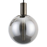 Lunaro 5-lichts Hanglamp – Donker Antiek Brons met Smokeglas – Inclusief Lichtbronnen – Niet Dimbaar
