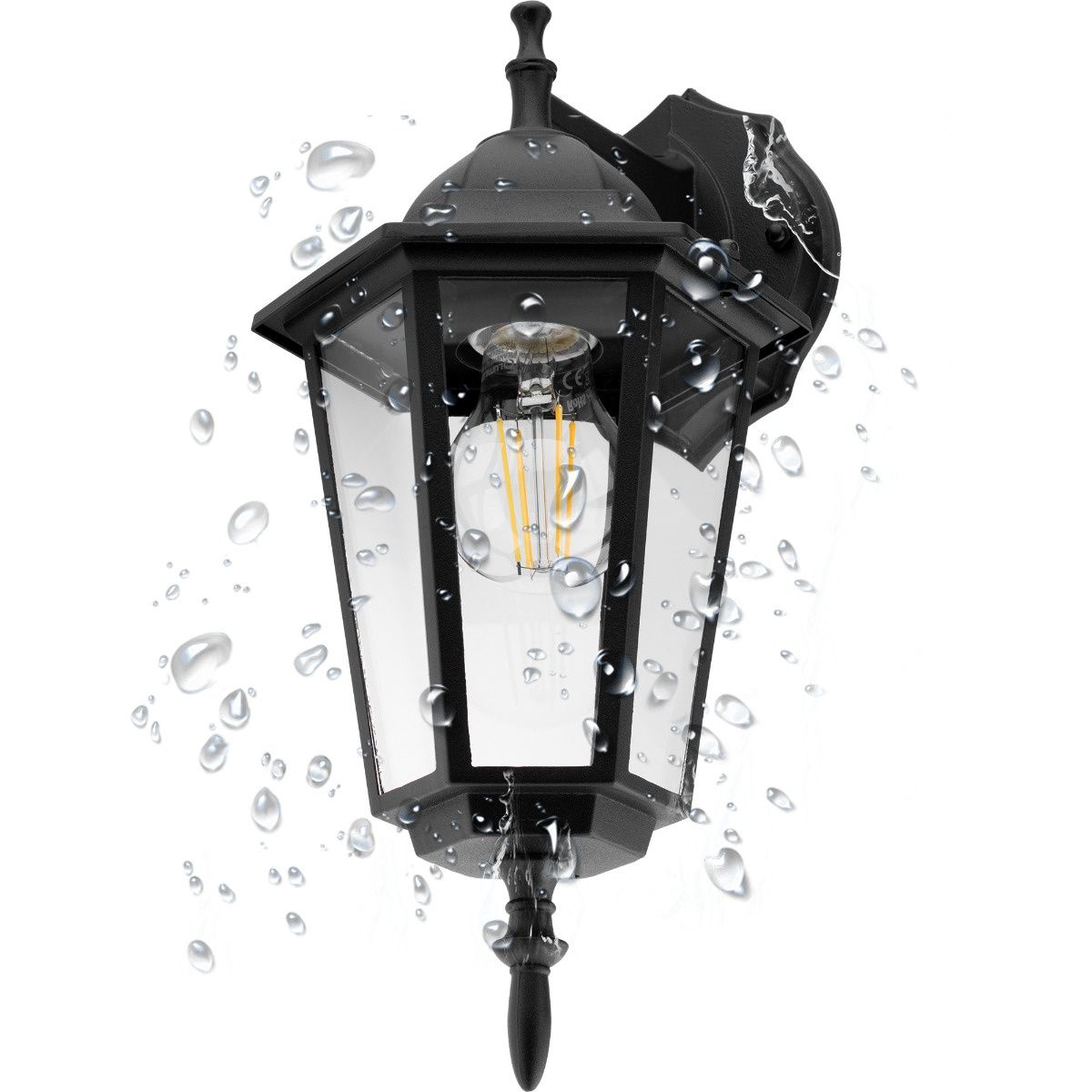 Buitenwandlamp Lantaarn – Gevelverlichting met E27 Fitting