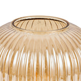 Tafellamp Amberglas Geribbeld – Goud