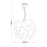 Hanglamp Grape – Moderne amber glas lamp