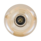 Design Plafondlamp Art Deco Zwart amber