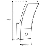 LED Buitenwandlamp met Bewegingssensor – 12W Gevellamp, 4000K Daglichtkleur