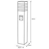 Tuinlamp - Staande Buitenlamp op Paal – 60 cm – E27 Fitting – LED-geschikt