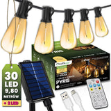 Solar Tuinslinger – 30x LED – 9,8 m – 2700K Warm Wit – Met Afstandsbediening