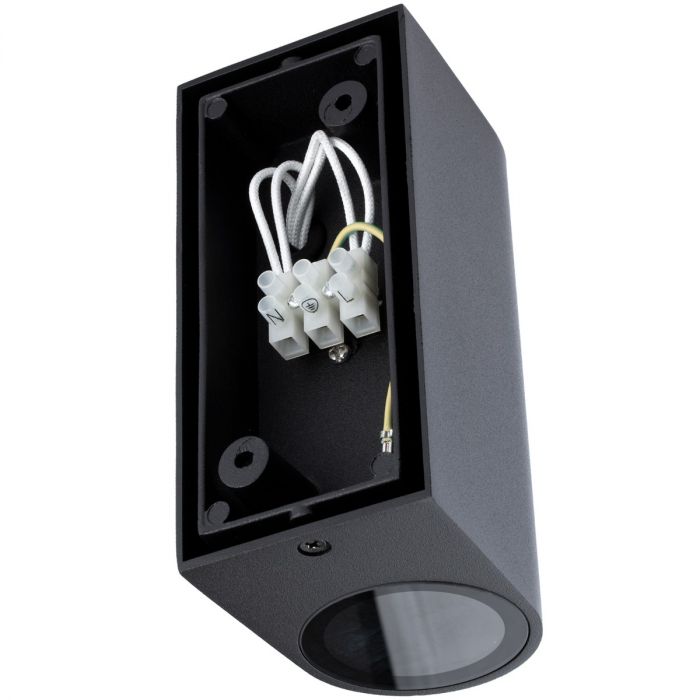 Buitenwandlamp UP & DOWN – Tuin Gevellamp GU10 Zwart