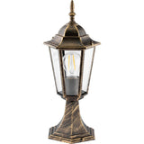 Tuinlamp Buiten – Lage Staande Lantaarn 40cm – Aluminium– antiek goud