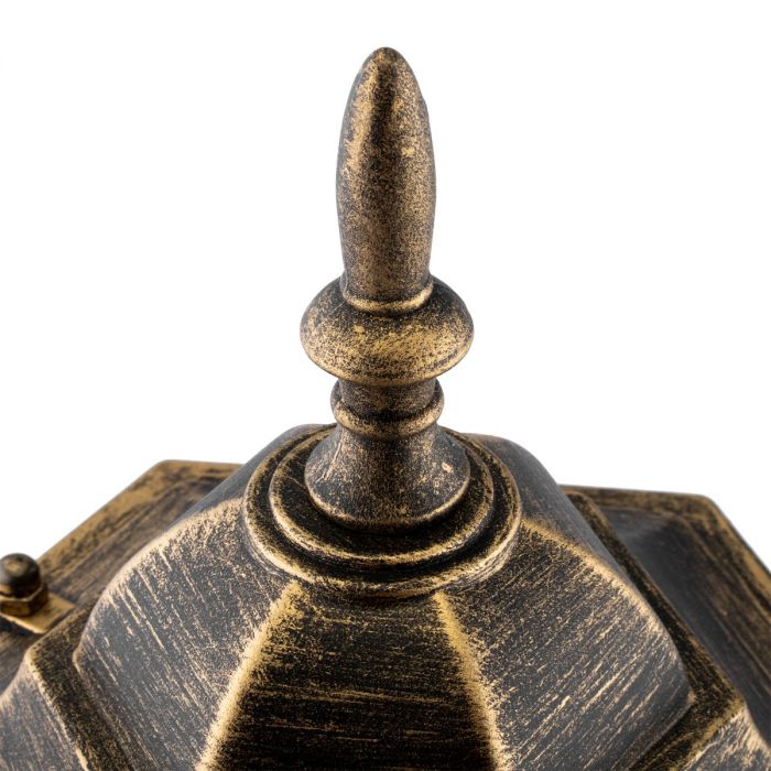 Tuinlamp Buiten – Lage Staande Lantaarn 40cm – Aluminium– antiek goud