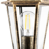 Tuinlamp Buiten – Lage Staande Lantaarn 40cm – Aluminium– antiek goud