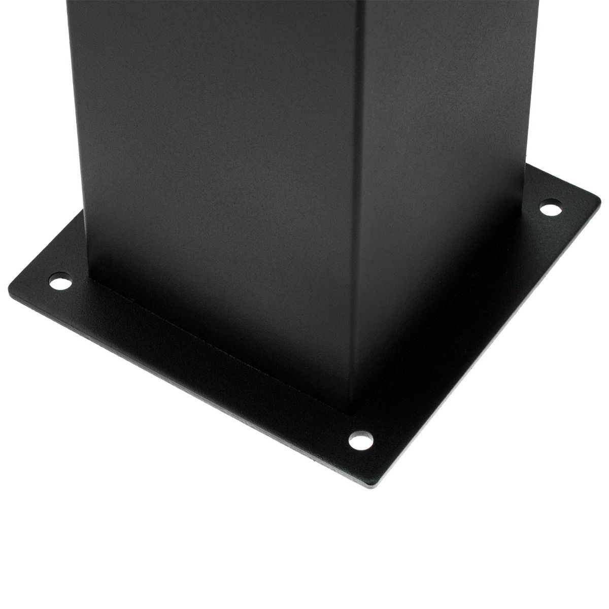 Tuinlamp Buiten – Vierkante Staande Paal 74cm – Zwart – E27 Fitting