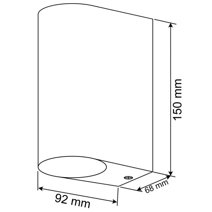 Buitenwandlamp UP & DOWN – Tuin Gevellamp GU10 Zwart