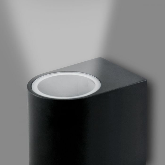 Buitenwandlamp UP & DOWN – Tuin Gevellamp GU10 Zwart