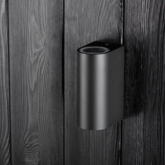 Buitenwandlamp UP & DOWN – Tuin Gevellamp GU10 Zwart