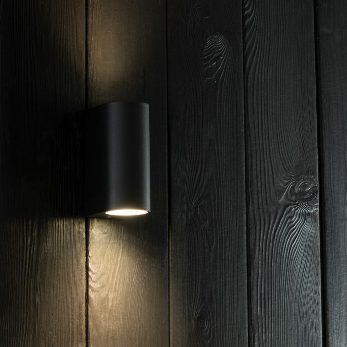 Buitenwandlamp UP & DOWN – Tuin Gevellamp GU10 Zwart