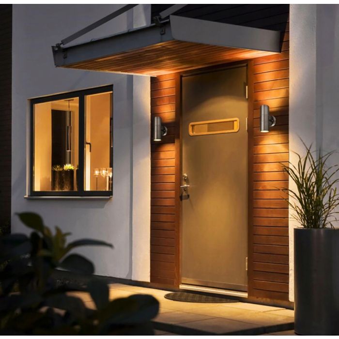 Buitenwandlamp Up & Down – Gevellamp met GU10 Fitting, LED Compatibel, IP44