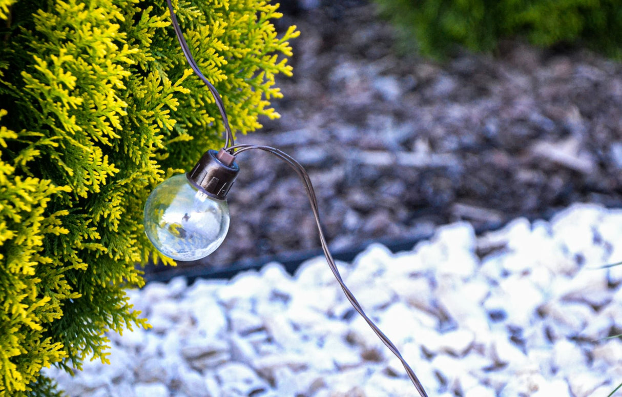 Tuinslinger – 30x LED Bollen – 10,6m – Warm Wit 3000K – Weerbestendig & Decoratief