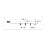 Buitenlichtsnoer 15,2m – 30x LED Ballen 3000K met Afstandsbediening