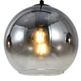 Hanglamp Zwart met Fade Glas – 3-Lichts Langwerpig | Monari