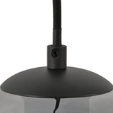 Hanglamp Marie-  Zwart met fade glas - 5 lichtpunten - Rond
