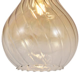 Hanglamp Zwart - Amber Glas – 3-Lichts - Joyce