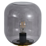 Tafellamp Laura - Messing met Smoke glas