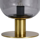 Tafellamp Laura - Messing met Smoke glas