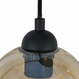 Hanglamp Industrieel 4-Lichts Amber voor Eetkamer, Woonkamer of Kantoor